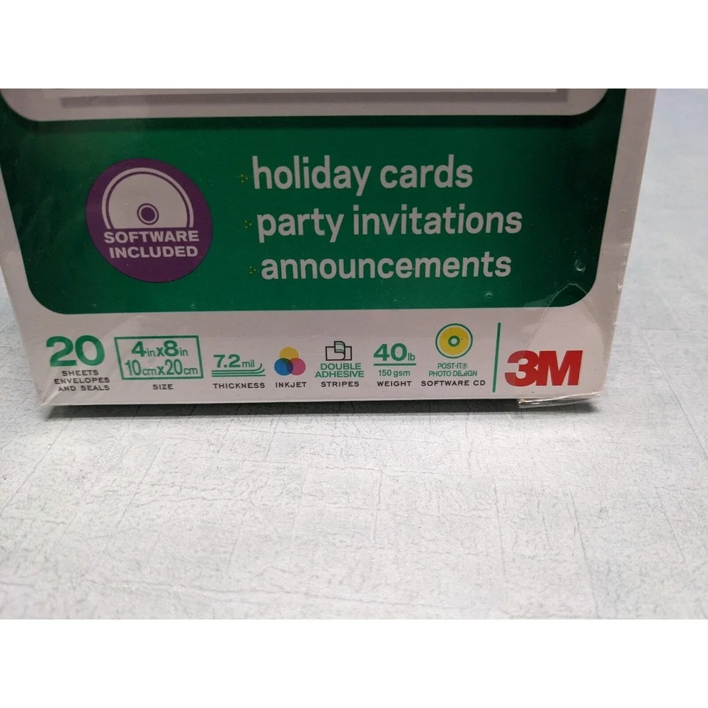 Post-it Photo Card Kit Holiday Invitations Announcements‎ Software